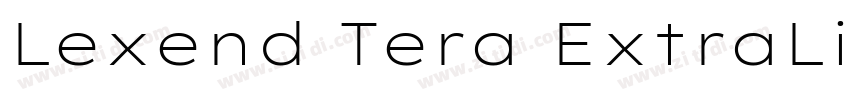 Lexend Tera ExtraLig字体转换 Lexend Tera ExtraLig字体转换